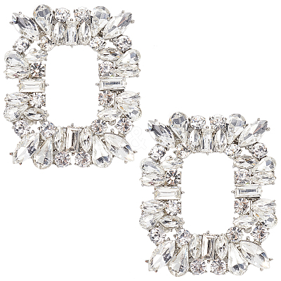 2Pcs Alloy Shoe Buckle Clips FIND-GF0002-79-1