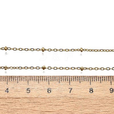 304 Stainless Steel Cable Chain Necklaces LS-NJEW-P147-06G-1
