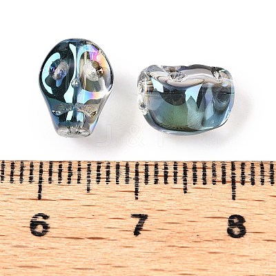 Electroplate Glass Beads Strands EGLA-T021-09J-1
