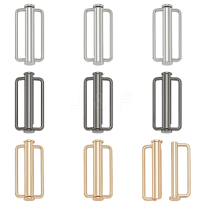 9Pcs 3 Colors Alloy Buckles for Swimwear FIND-BC0014-48B-1