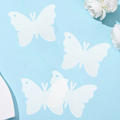 30Pcs Transparent Acrylic Pendants OACR-SC0002-30B-1