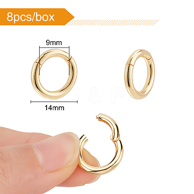 8Pcs Brass Twister Clasps KK-BC0007-19-1
