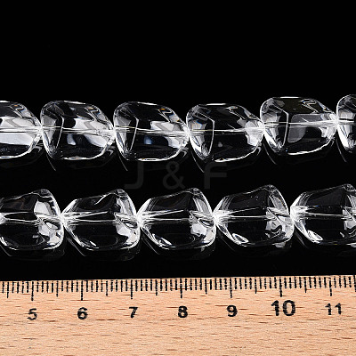Transparency Glass Beads Strands GLAA-T023-15-1