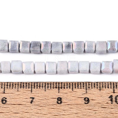 Anti-Tarnish Electroplate Glass Beads Strands X-GLAA-T025-4mm-10A-1