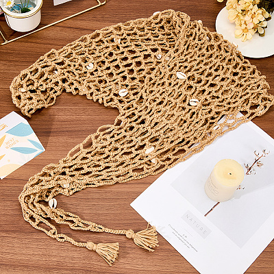 Polyester Women Crochet Beach Cover Up Sarong Wrap FIND-WH20019-154-1