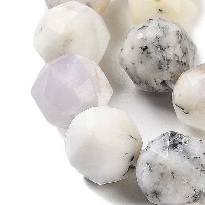 Natural White African Opal Beads Strands G-NH0021-A26-02-1