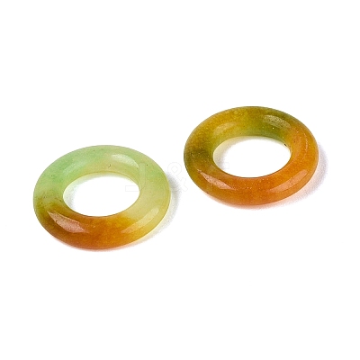 Dyed Natural White Jade Linking Rings G-Q601-43D-1