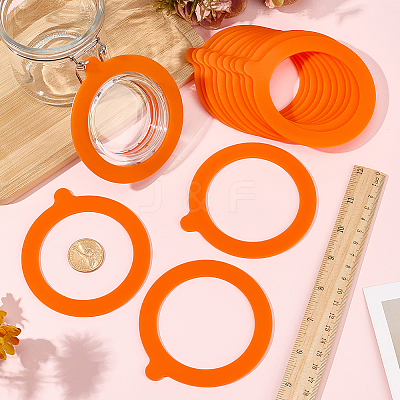 14Pcs Silicone Jar Gaskets AJEW-CN0007-09A-1