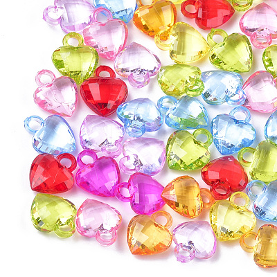 Transparent Acrylic Pendants TACR-T005-06-1