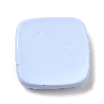 Opaque Flower Resin Cabochons RESI-C035-01E-1