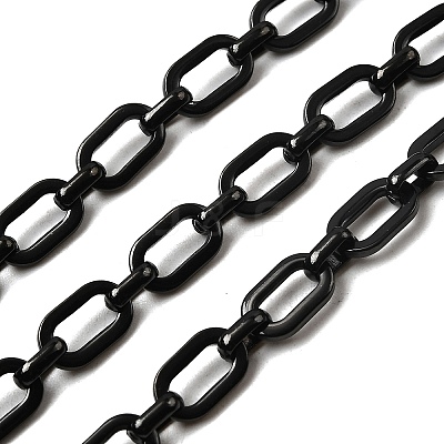 304 Stainless Steel Rectangle Link Chains CHS-S012-26B-A-1