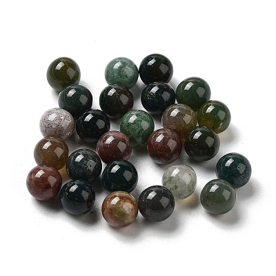Natural Indian Agate Sphere Beads G-P520-16-1