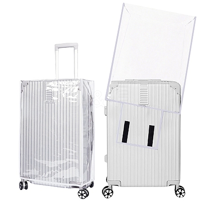 Transparent PVC Luggage Cover AJEW-WH20080-52H-1