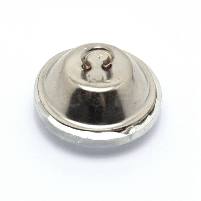 Glass Rhinestone Button BUTT-WH0015-21D-01-1