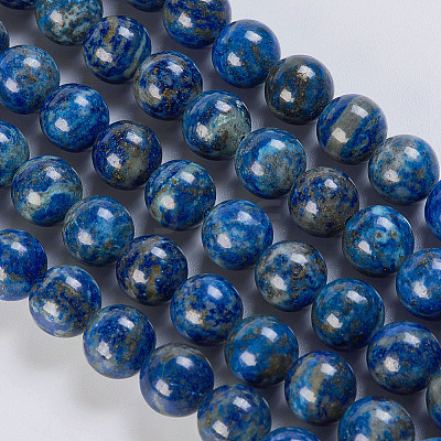 Natural Lapis Lazuli Beads Strands G-K254-01-12mm-1