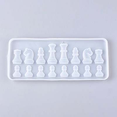 DIY Chess Board & Pieces Silicone Molds DIY-F052-01-1
