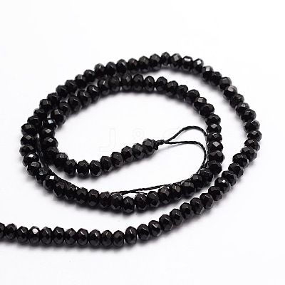 Dyed Natural Malaysia Jade Rondelle Beads Strands G-E316-2x4mm-08-1