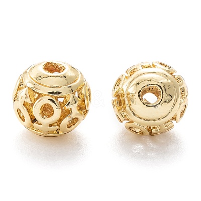 Alloy Hollow Beads X1-PALLOY-P238-12G-RS-1