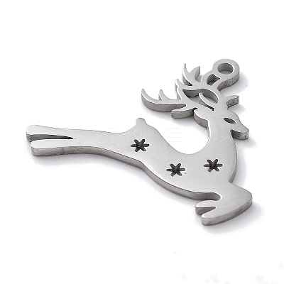 Christmas Theme Anti-Tarnish 304 Stainless Steel Pendants STAS-R003-04P-06-1
