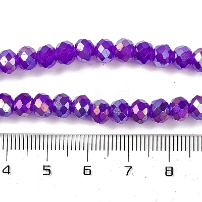 Baking Electroplate Glass Beads Strands X-DGLA-A039-J10mm-B05-1