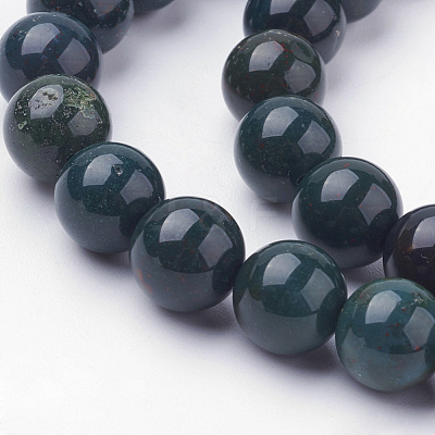Natural Bloodstone Beads Strands G-N0120-25-8mm-1