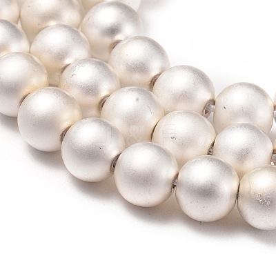 Electroplate Non-magnetic Synthetic Hematite Beads Strands G-I260-10B-01-1