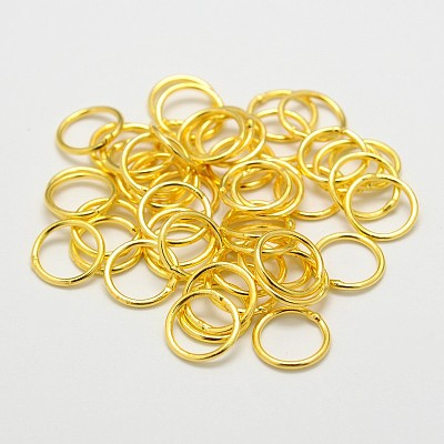 Eco-Friendly Brass Round Rings LS-KK-M165-7mm-02G-RS-1