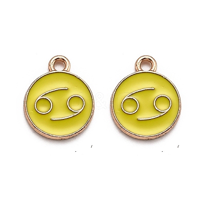 Alloy Enamel Pendants ENAM-S124-01B-14D-1