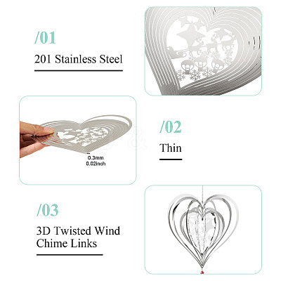 201 Stainless Steel Connector Charms/Links STAS-TA0006-04-1