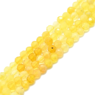 Natural Yellow Opal Beads Strands G-P457-A02-18-1