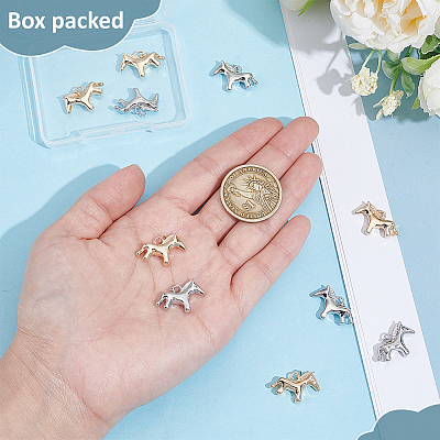 10Pcs 2 Colors Alloy Pendants FIND-BC0019-49A-1
