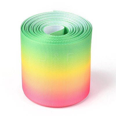Gradient Rainbow Polyester Ribbon OCOR-G008-04D-1