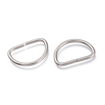 Tarnish Resistant 304 Stainless Steel D Rings STAS-F262-01-1