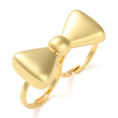 Brass Open Cuff Rings RJEW-K266-17G-1