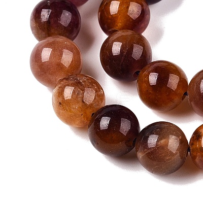 Dyed Natural White Jade Beads Strands G-T138-8mm-210-21-1