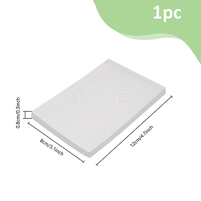 Rectangle Plastic Gel Printing Plate for Arts and Crafts DIY-WH0622-096-1