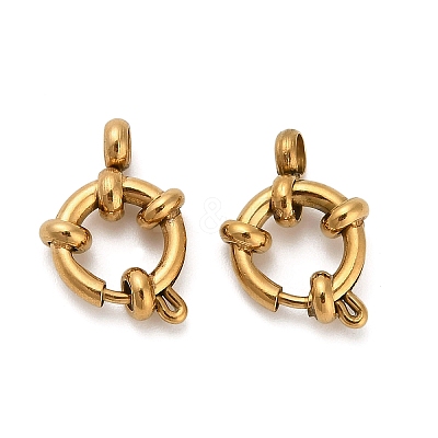 304 Stainless Steel Spring Ring Clasps STAS-K288-03A-G-1