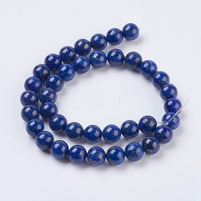 Natural Lapis Lazuli Beads Strands X-G-G423-10mm-A-1