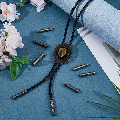 10Pcs Retro Zinc Alloy Cord Ends FIND-FH0017-97AS-1