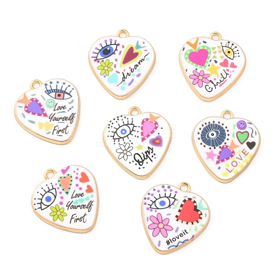 Printed Alloy Pendants ENAM-D051-13G-1