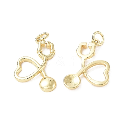 Eco-Friendly Rack Plating Brass Pendants KK-F845-44G-1