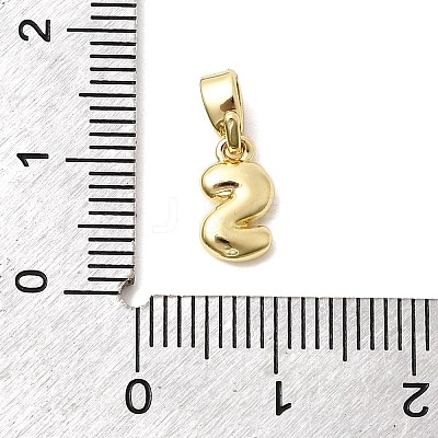 Brass Letter Charms KK-G554-22G-S-1