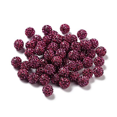 Pave Disco Ball Beads X1-RB-A130-10mm-16-1