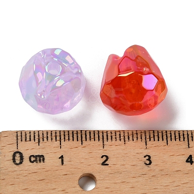 UV Plating Acrylic Imitation Jelly Beads OACR-D316-18-1