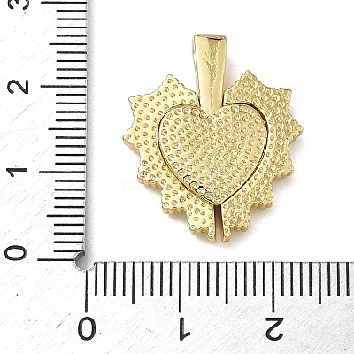 Brass Micro Pave Cubic Zirconia Pendants KK-L257-08G-01-1
