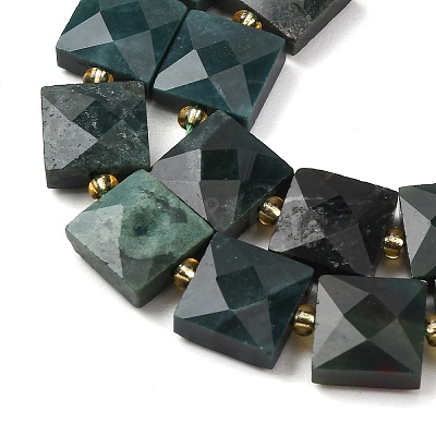 Natural Moss Agate Beads Strands G-F839-A24-01-1