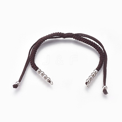 Nylon Cord Braided Bead Bracelets Making BJEW-F360-FP05-1