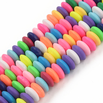 Handmade Polymer Clay Beads Strands CLAY-N008-064-A02-1