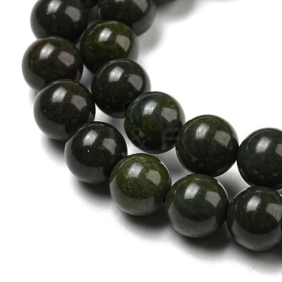 Natural African Green Autumn Jasper Beads Strands G-R494-A19-02-1