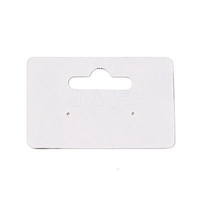 Rectangle Paper One Pair Earring Display Cards with Hanging Hole CDIS-C004-04B-1